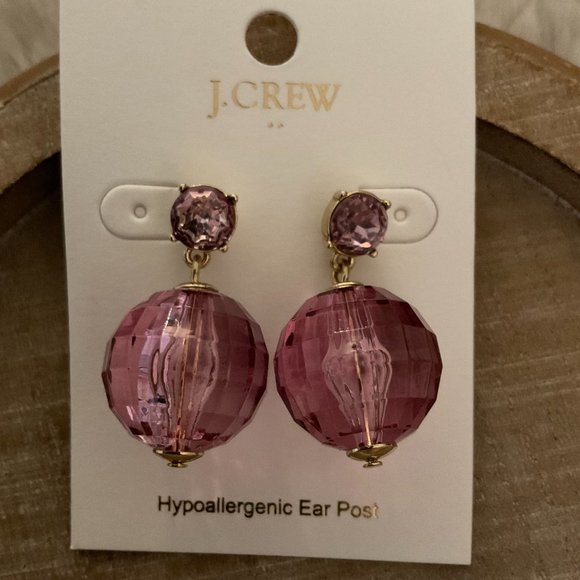 J.Crew Factory Crystal Bauble Statement Earrings - Picture 2 of 4